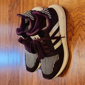 Women's ADIDAS Sneakers, dark maroon